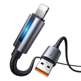 Mcdodo CA-5660 USB-A til Lightning-kabel med blinkende lys 1,2 m (sort)