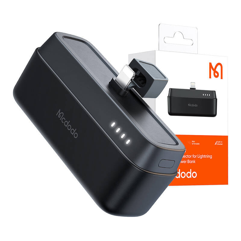 Mcdodo Power Bank MC-6281 20W, 5000mAh med Lightning-stik (sort)