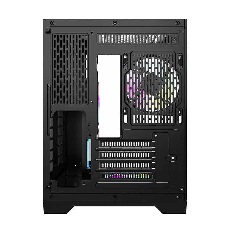Darflash FT350 computerkasse + 5 aRGB-ventilatorer (sort)