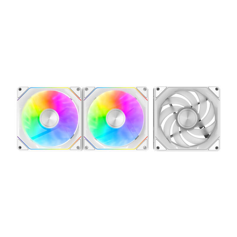 Darkflash Gauss G24 3-i-1 computerventilatorer (hvid)