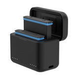 TELESIN 2-slot oplader + kortlagring til Insta360 X4