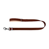 WAUDOG hundeslæde af naturligt læder, 14 mm bred, 122 cm lang brun