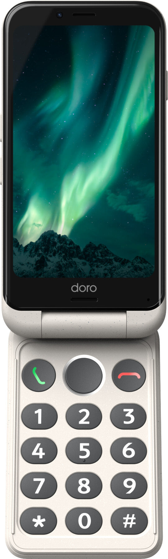 Doro Aurora 21 11,4 cm (4.5") Dual SIM Android 14 4G USB Type-C 4 GB 64 GB 3000 mAh Hvid