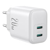 Joyroom JR-TCF12 Dual-Port (2C) 20W Power Charger (hvid)