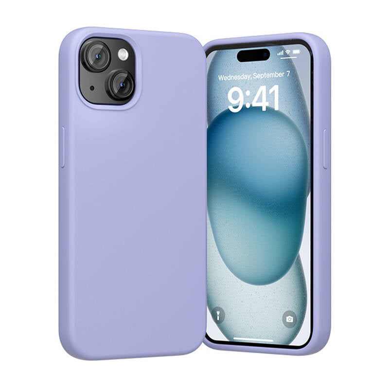 Vention KUFV0-20 Silicone Case til iPhone 15 Plus (lila)