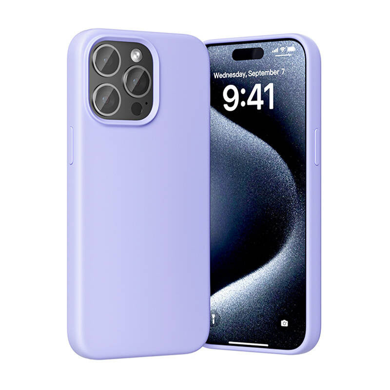 Vention KUFV0-30 Silicone Case til iPhone 15 Pro (lila)