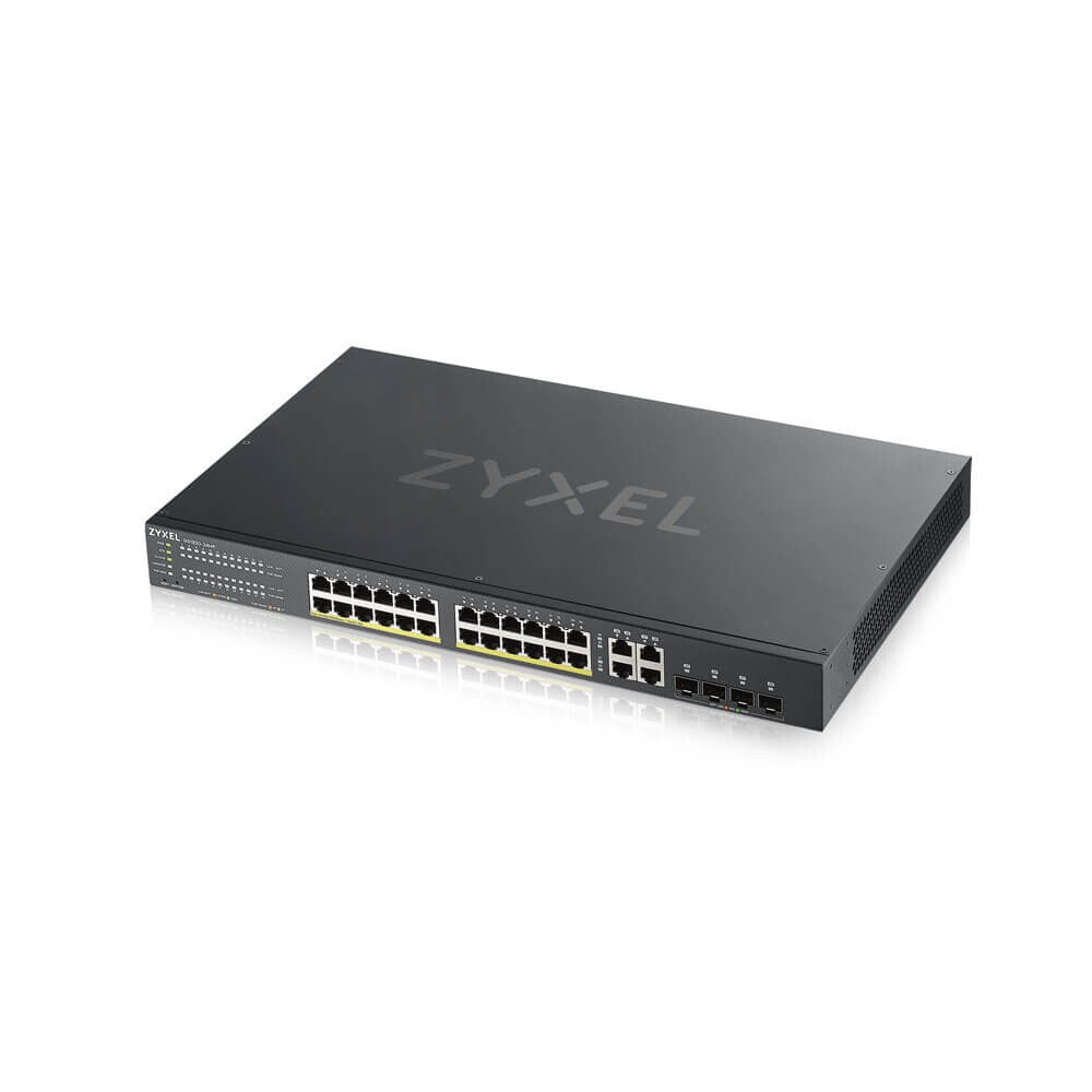 Zyxel GS1920-24HPV2 Administreret Gigabit Ethernet (10/100/1000) Strøm over Ethernet (PoE) Sort