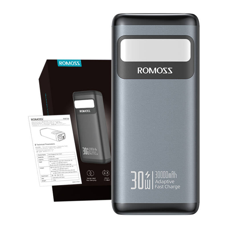 Powerbank PMT30 Romoss 30000mAh 30W (sort)