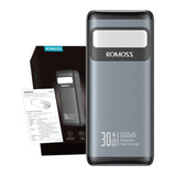 Powerbank PMT30 Romoss 30000mAh 30W (sort)