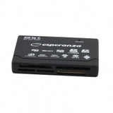 Esperanza EA119 kortlæser USB 2.0 Sort