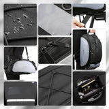 Wozinsky Bike Pannier Bag with Shoulder Strap 13L Black (WBB1BK)