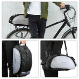 Wozinsky Bike Pannier Bag with Shoulder Strap 13L Black (WBB1BK)