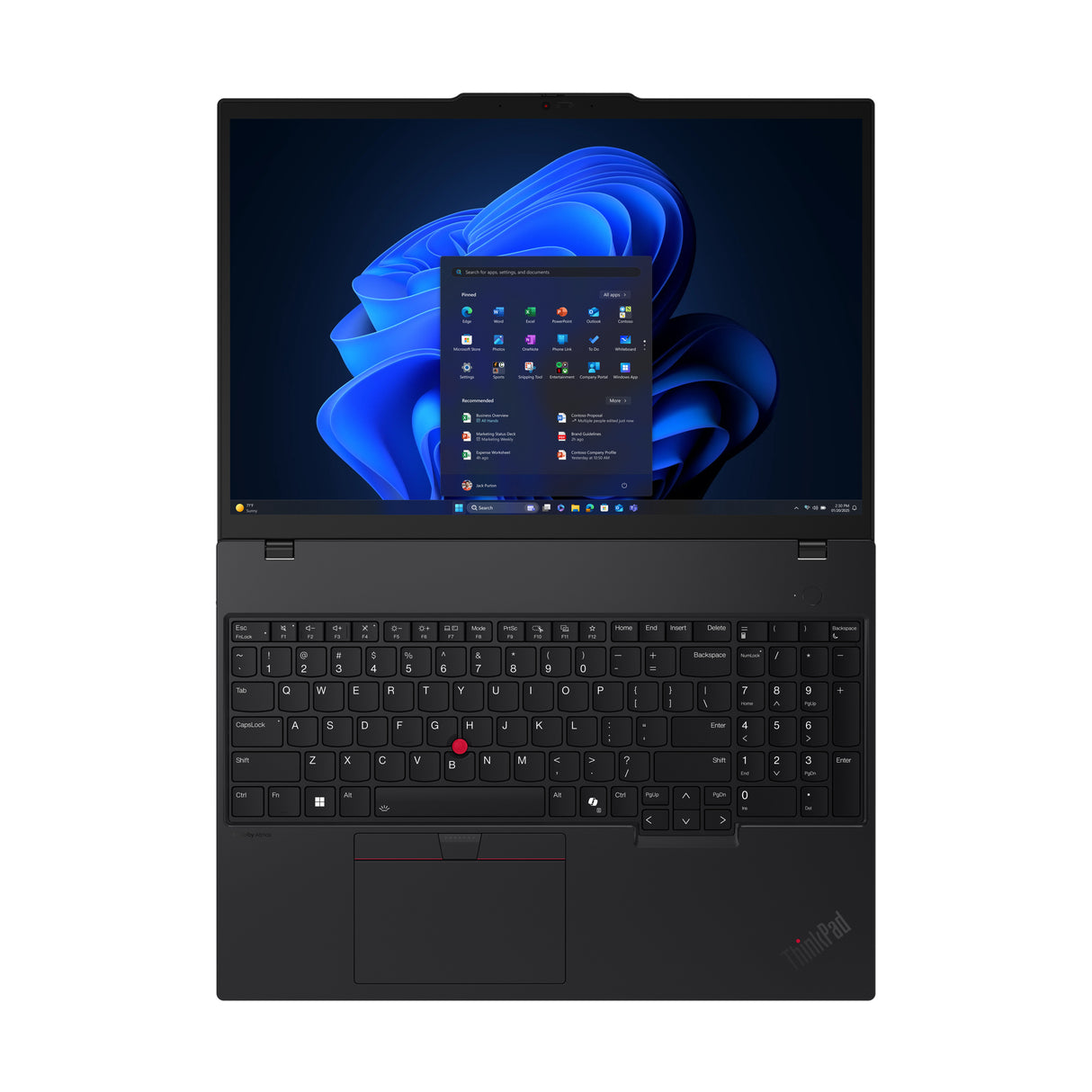 Lenovo ThinkPad T16 Gen 4 (Intel) Intel Core Ultra 5 225U Laptop 40,6 cm (16") WUXGA 16 GB DDR5-SDRAM 512 GB SSD Wi-Fi 6E (802.11ax) Windows 11 Pro Nordisk Sort