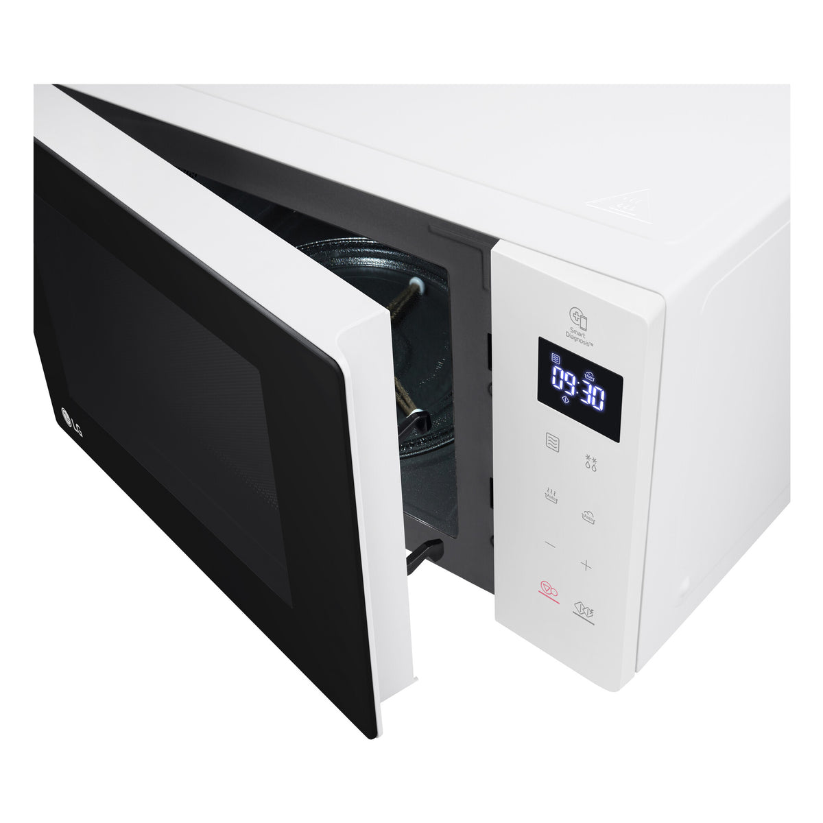 LG MS2032GASW mikrobølgeovn Hvid Solo mikroovn Bordplade 20 L 700 W