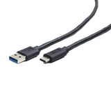 Cablexpert CCP-USB3-AMCM-0.5M USB-kabel USB 3.2 Gen 1 (3.1 Gen 1) 0,5 m USB A USB C Sort