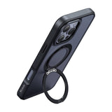 McDodo PC-4933 MagSafe-hylster til iPhone 16 Pro Max med stand (sort)