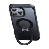 McDodo PC-4933 MagSafe-hylster til iPhone 16 Pro Max med stand (sort)