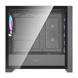 Darkflash DRX90 glas computerkasse (sort)