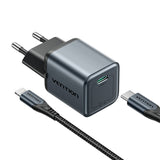 GaN Vention USB-C 20W oplader + USB-C-L 1m kabel (grå)