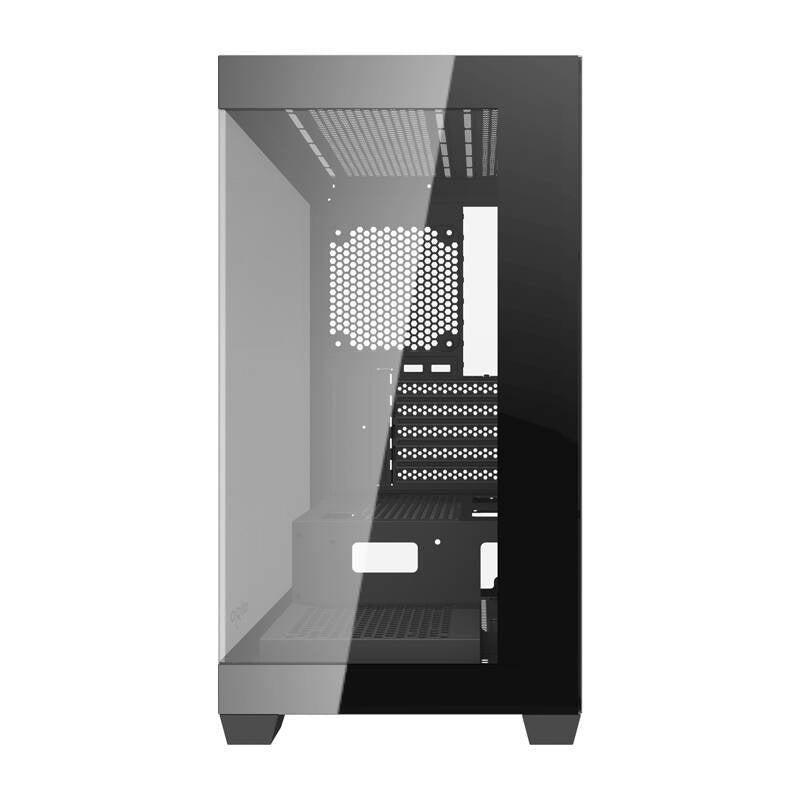 Darkflash C218M computerkasse + 6 ARGB-ventilatorer (sort)