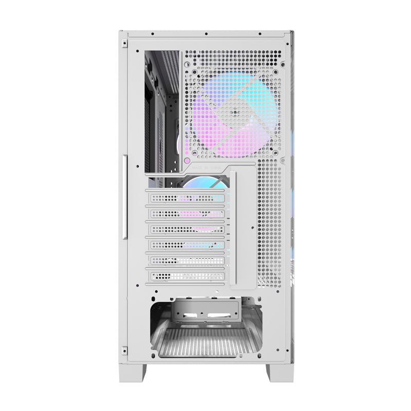 Darkflash DRX90 Glas computerkasse (hvid)
