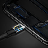 Baseus Yiven fabric braided cable USB / Lightning 1.2M black (CALYW-01)