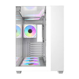 Darkflash TH285 computercase (hvid) + 4 fans