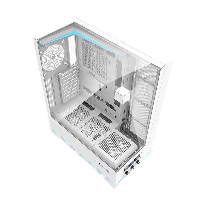 Darkflash DY450L computerhylster uden vifter (hvid)