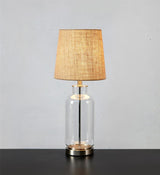 Markslöjd Costero steel/clear natural bordlampe