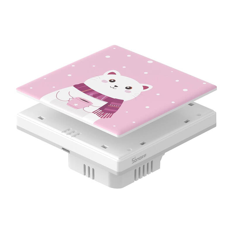 Dekorativ cover / cap til T5 SONOFF Cartoon 1C touch switch