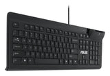 ASUS Smart Card Keyboard KU100 tastatur Hjemme/kontor USB Sort