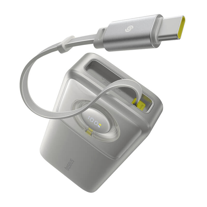 Powerbank Baseus OS Free2Pull 20000mAh 65W + kabel (szary)