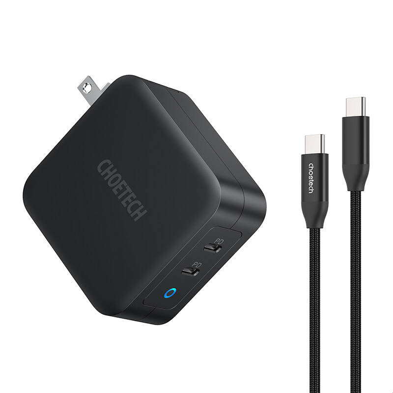 Choetech PD6008 2xUSB-C PD 100W GaN-netoplader