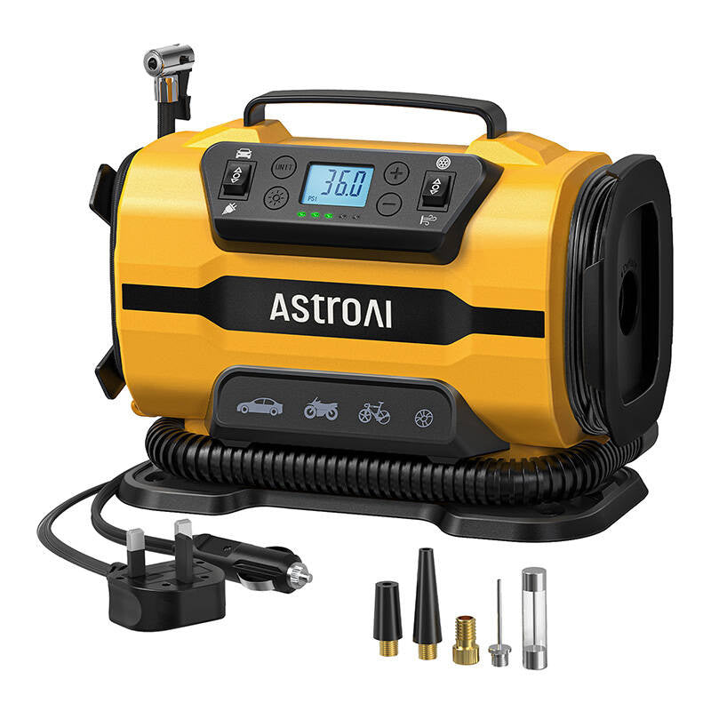 AstroAI ATJ-8366 150 PSI 12V DC/110V AC Portable Hjulkompressor