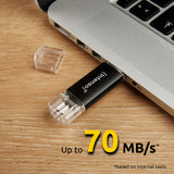 Intenso Twist Line USB-nøgle 32 GB USB Type-A / USB Type-C 3.2 Gen 1 (3.1 Gen 1) Anthracit