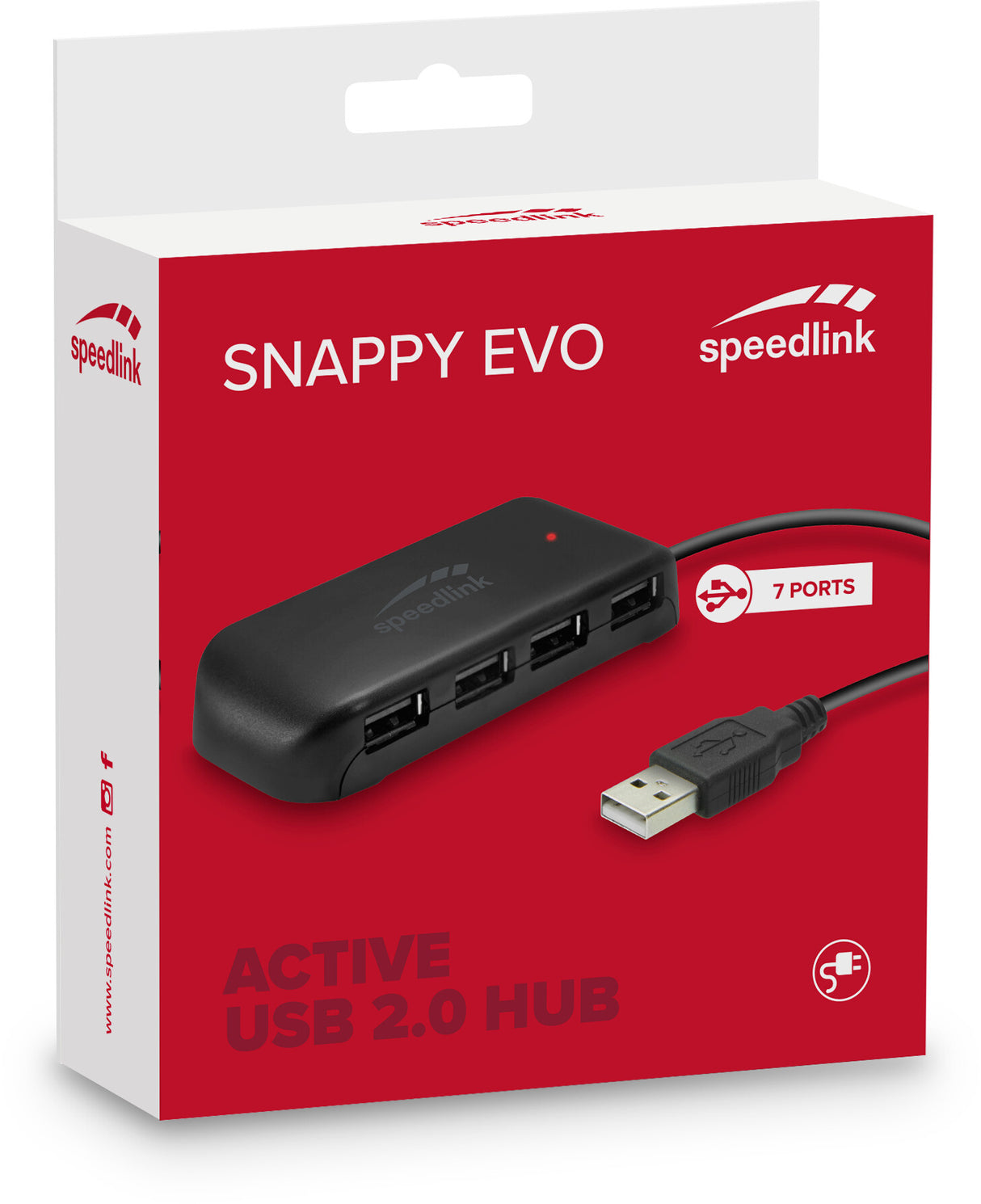 SPEEDLINK SNAPPY EVO USB 2.0 Type-A 480 Mbit/s Sort