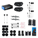 Fodsports M1-S Pro motorcykel intercom to-pakke (sort)