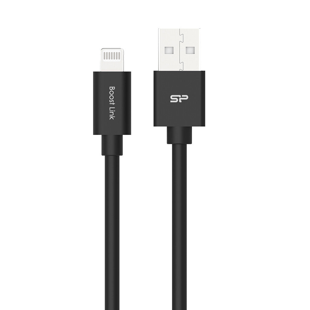 Silicon Power SP1M0ASYLK15AL1K Lightning kabel 1000 m Sort