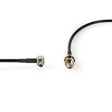 Nedis CSGB02125BK02 koaxial kabel 0,2 m SMA TS9 Sort