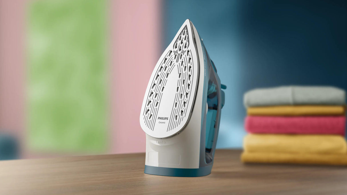 Philips 2000 series DST2030/90 strygejern Dampstrygejern Keramisk strygesål 2000 W Turkisfarve