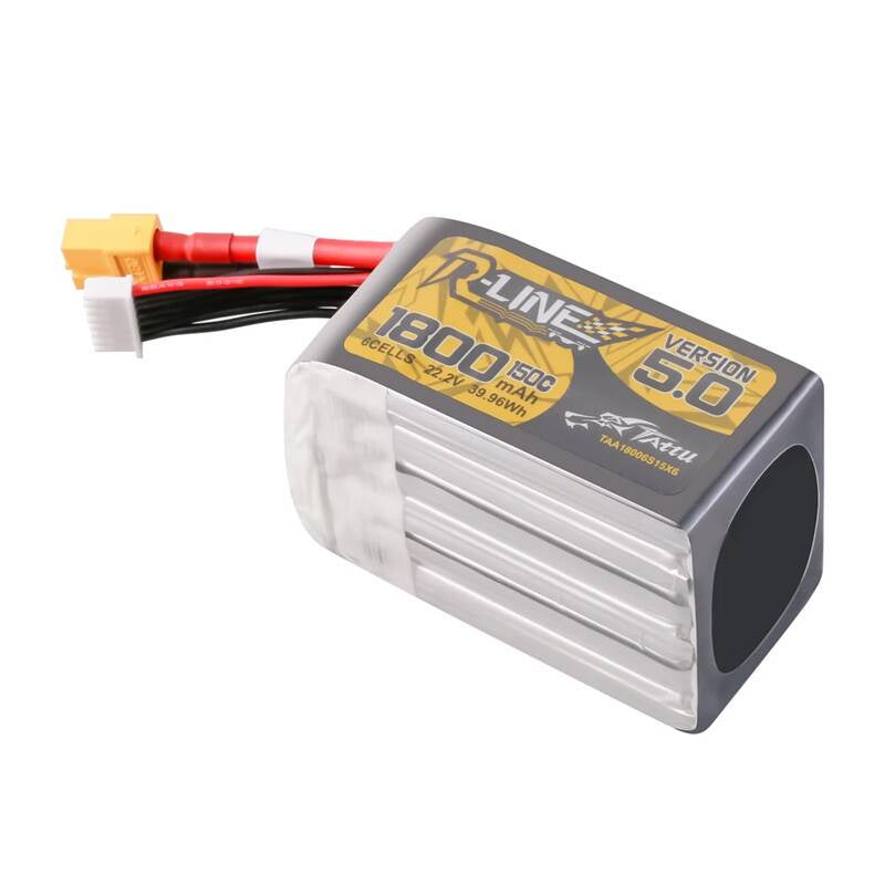 Lipo Tattu R-Line Version 5.0 1800mAh 22.2V 150C 6S batteri med XT60 stik