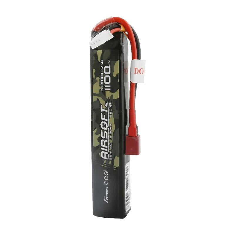 Lipo Gens ace 25C 1100mAh 3S1P 11.1V Airsoft Gun batteri med T-plug
