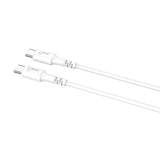 Gear Ladekabel USB-C til USB-C 2.0 2m Hvid Rund Kabel