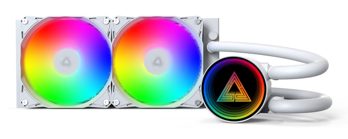 Montech LightFlow ARGB 240 Processor Alt-i-en væskekøler 12 cm Hvid 1 stk