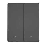 Smart WiFi væg-switch SONOFF M5-2C-80 (2-kanal, til ramme, grafit)