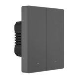 Smart WiFi vægswitch SONOFF M5-2C-80 (2-kanal, til ramme, grafit)