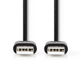 Nedis CCGT60000BK30 USB-kabel USB 2.0 3 m USB A 0,48 Gbit/sek. Sort