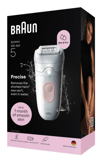 Braun Silk-epil 5 SE5-000 Epilator Hvid/Pink