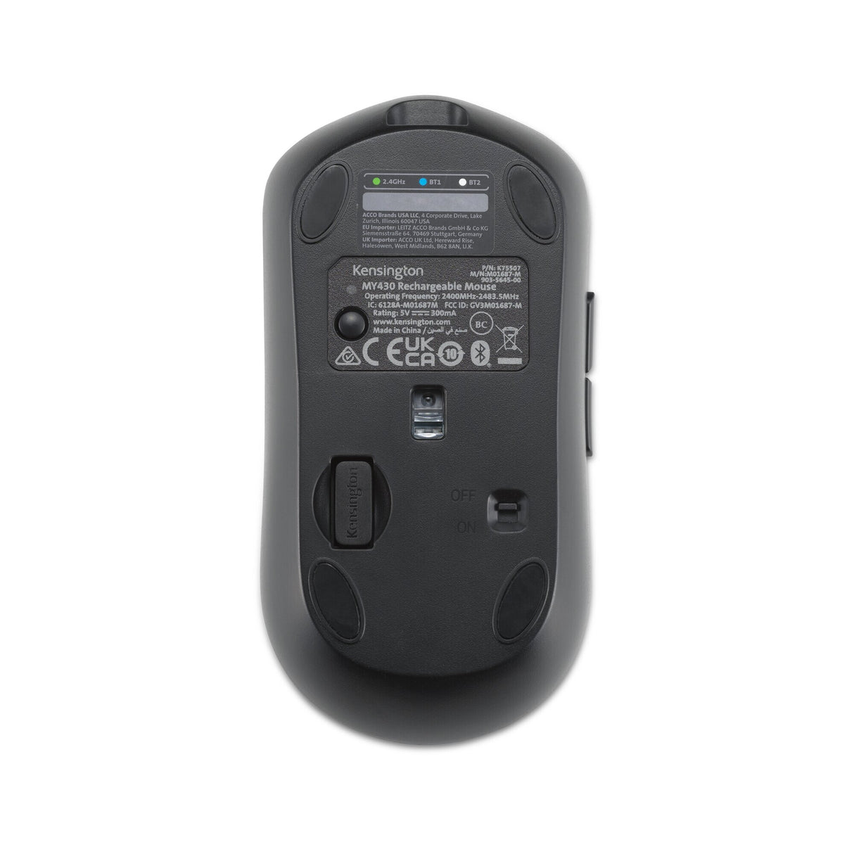 Kensington MY430 EQ genopladelig mus