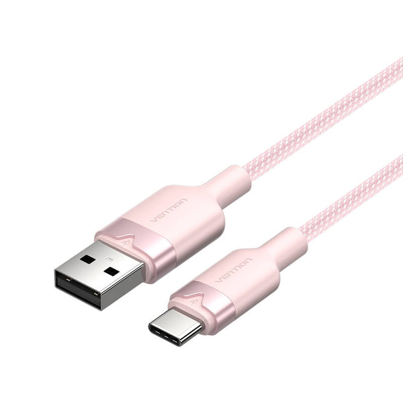 USB 2.0 A til USB-C 3A kabel Vention CTNPH 2M (rosa)